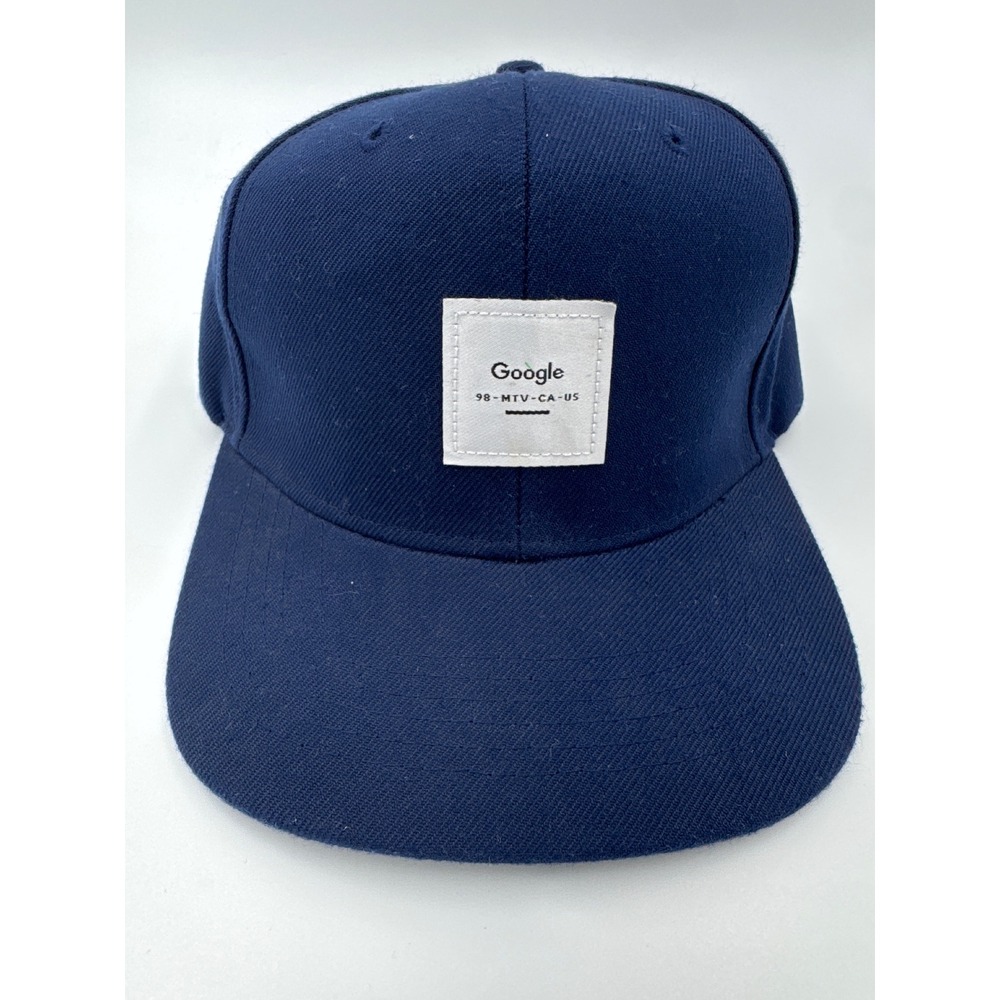 Google 1998 Mountain View CA 98-MTV-CA-US Navy Blue Snapback Hat Tech Swag - Picture 2 of 6